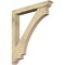 Ekena Millwork Imperial Traditional Rough Sawn Bracket w/ Offset Brace, Douglas Fir, 6"W x 42"D x 48"H BKT0604X42X48IMP01RDF - alternate 1